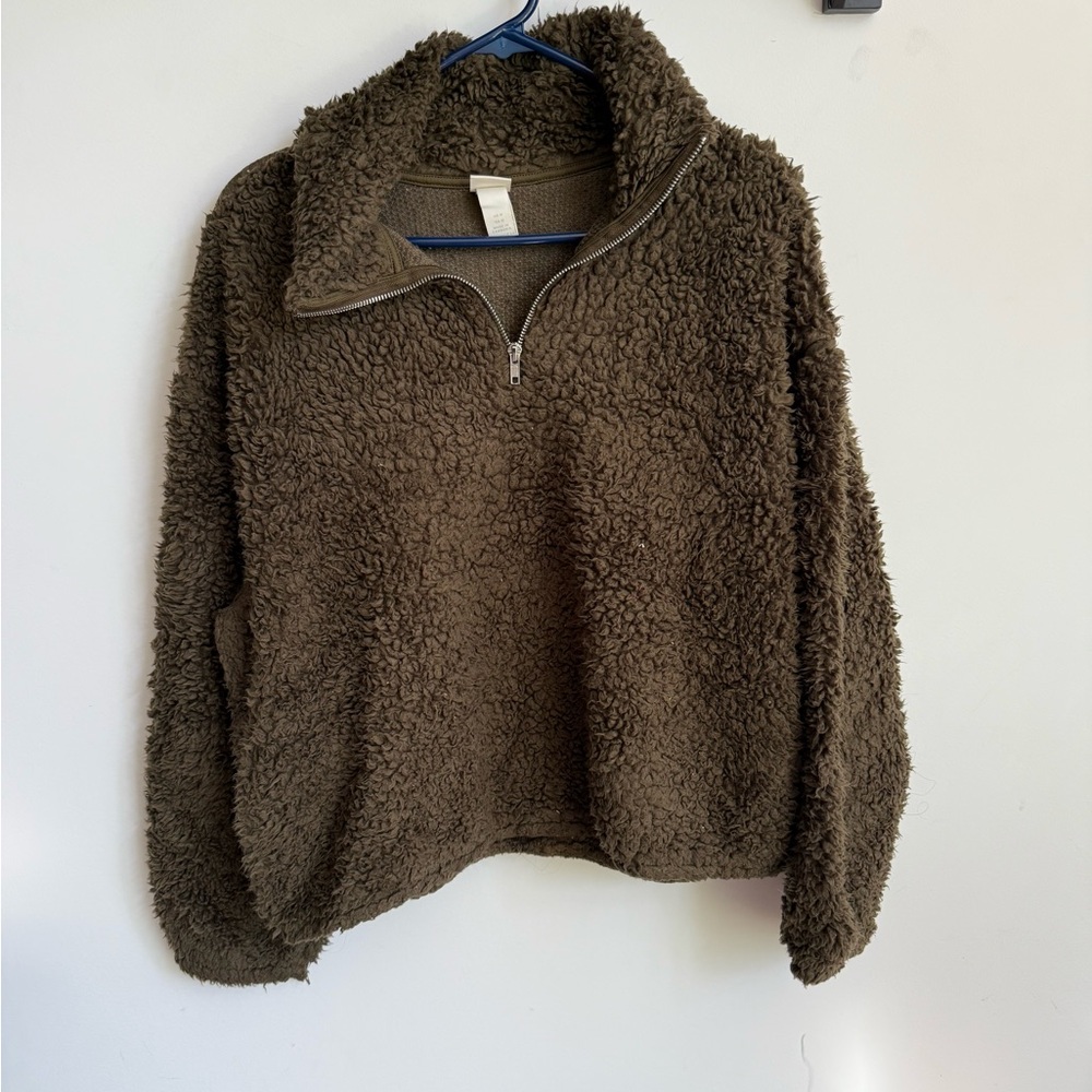 H&M Green Quarter Zip